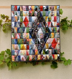 Schwarze Raute : Wandbehang  mit den Maßen: 99x87cm Preis: € 220.- 